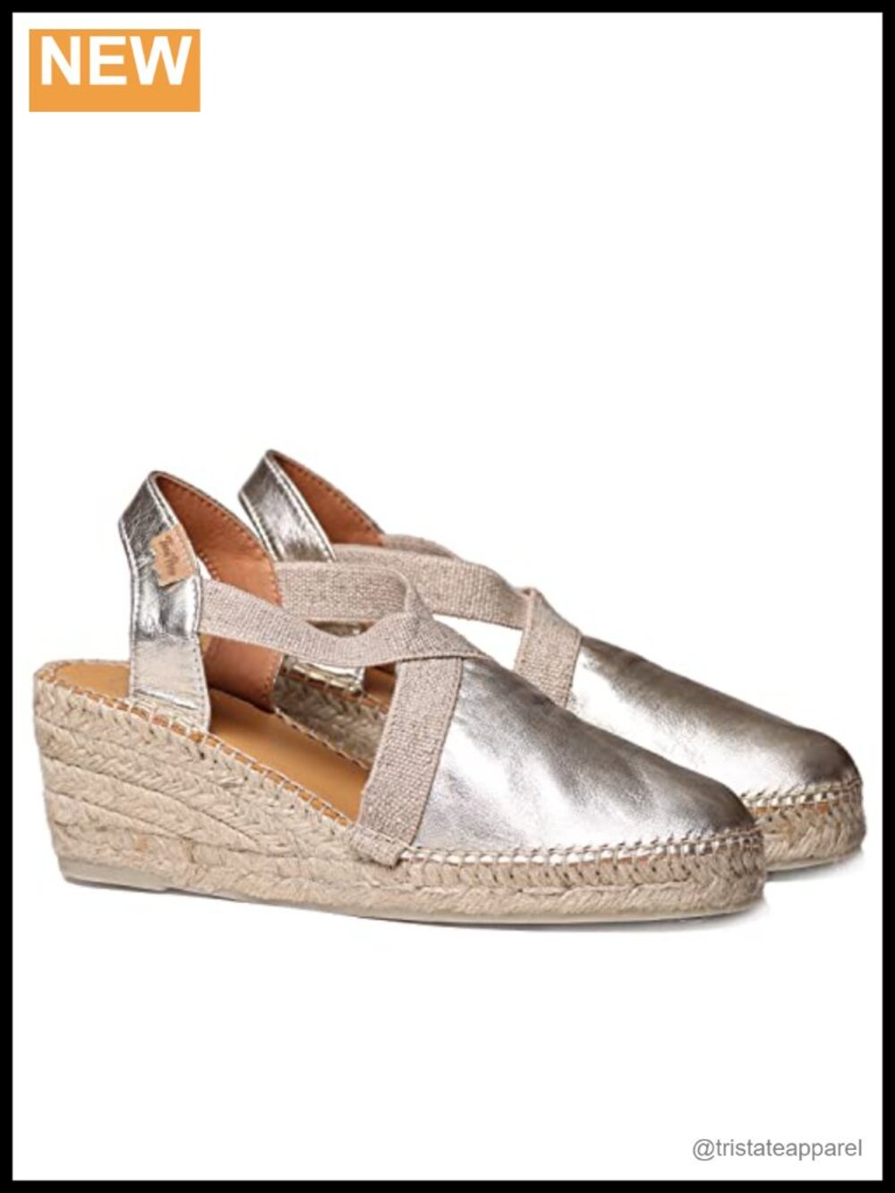 Handcrafted Leather Wedge Espadrille Slingback Sandals